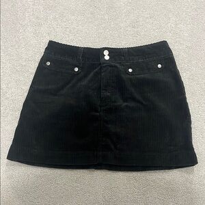 Black Corduroy Skirt